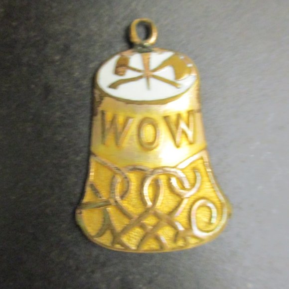 ANTIQUE Woodmen of The World Watch Fob ~Signed 1909 WOODMEN Decorated Watch Fob - Picture 8 of 12